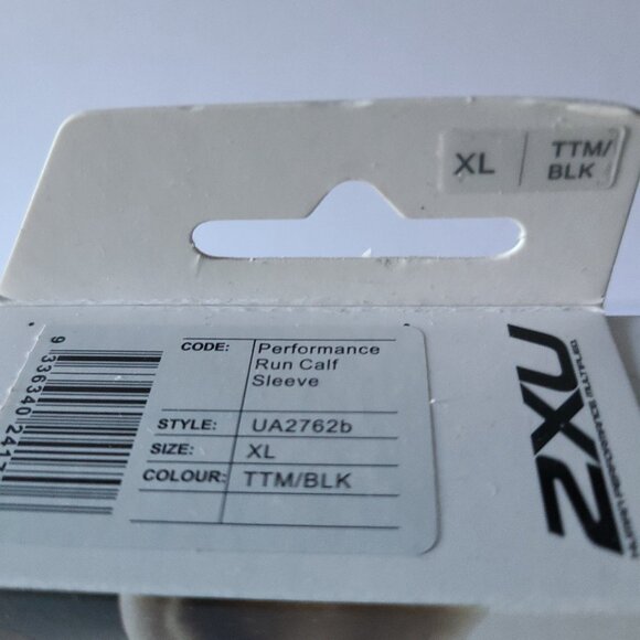 2XU - COMPRESSION PERFORMANCE RUN SLEEVE - UNISEX TITANIUM /BLACK SIZE XL NWT - Picture 7 of 11